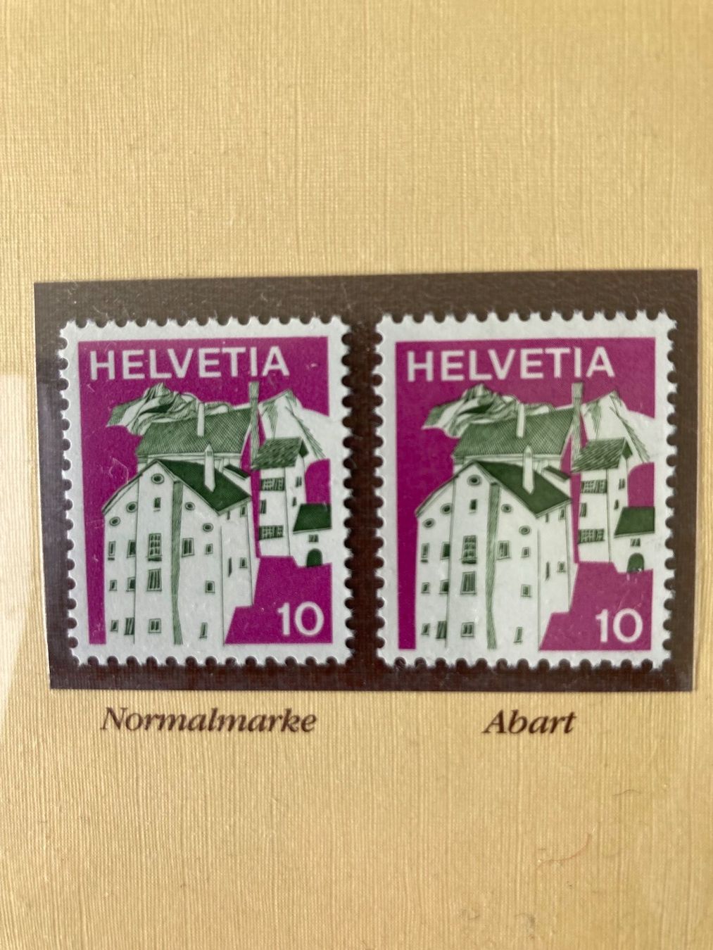 Tutti i francobolli: Schweizer Briefmarken Abarten Graubünden 10Rp – Usato da Mönchaltorf venduto da Tschibi 1