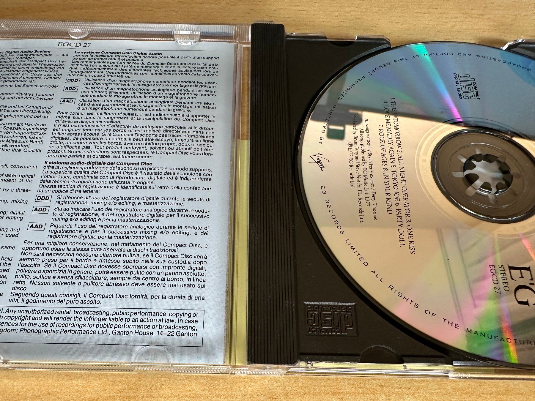 CD: Bryan Ferry – In Your Mind – Usato da Rikon im Tösstal venduto da Alpenmutz 2