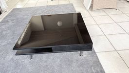 Designer Couchtisch Schwarz Glanz (95x95 cm)