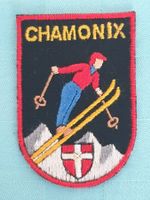 Vintage Badge Wappen CHAMONIX ST. GALLER STICKEREI