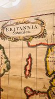 Antike Karte "Britannia Saxonica" - Seltenes Sammlerstück!