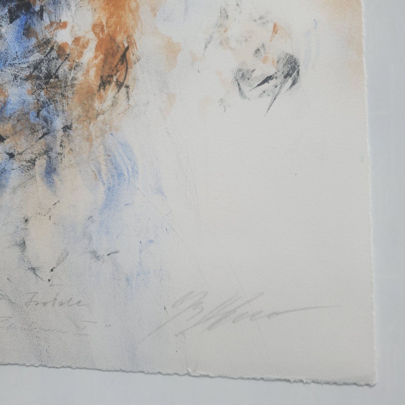 Grafica & Litografie: Originale Kunst Abstraktes e/a handsigniert betitelt Widmung – Usato da Opfikon venduto da Diversamente 3