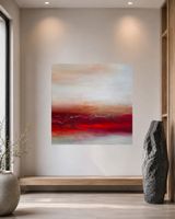 Gemälde Bild "Spiel mit dem Feuer" 80x80 
