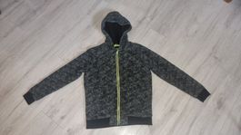 Coole gefütterte Übergangs-Jacke mit Kapuze, Grösse 152