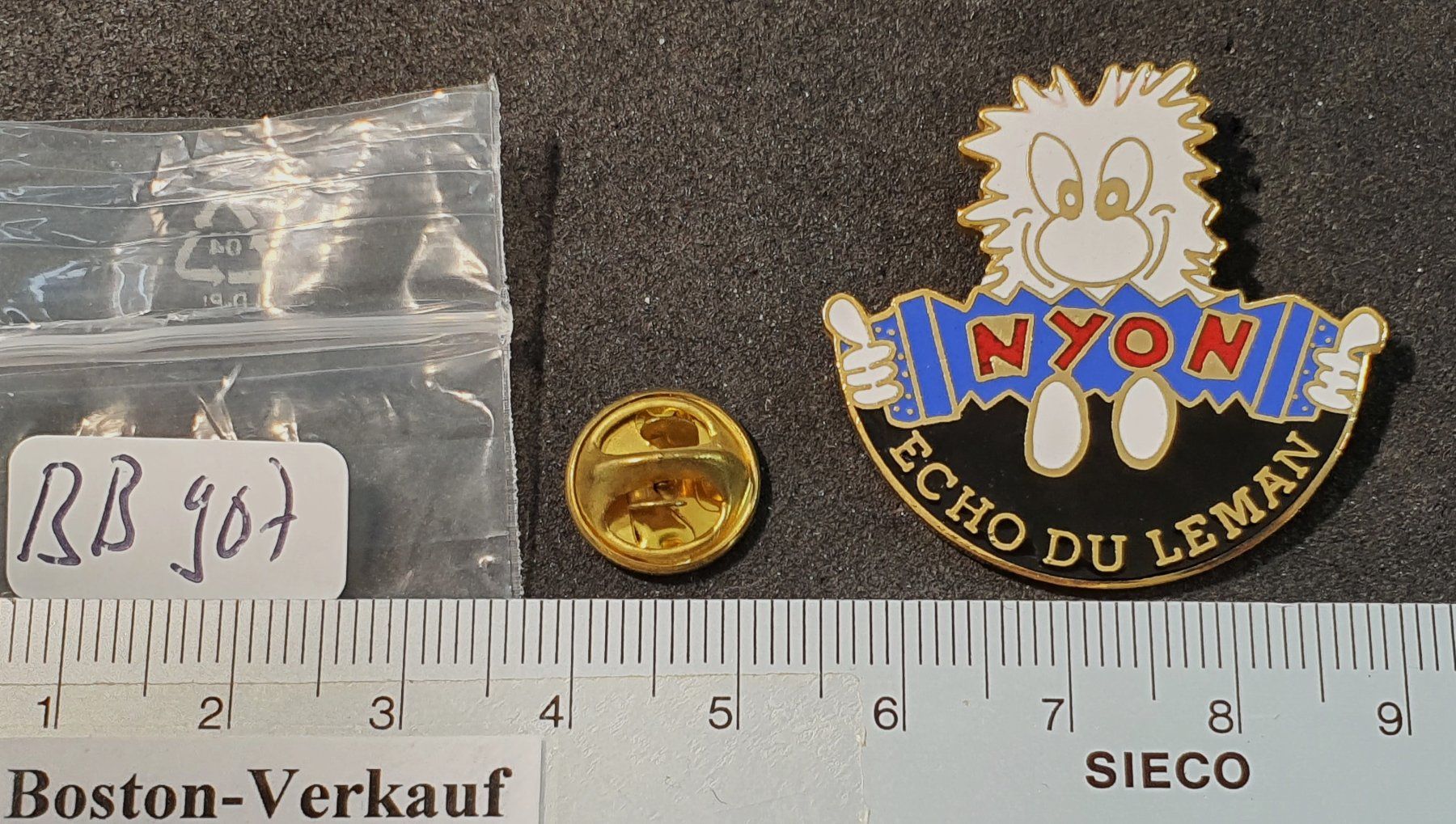Plaketten & Abzeichen: BB907 - Pin NYON Echo du Leman / Handorgel – Gebraucht aus Reinach BL von Boston-Verkauf 1