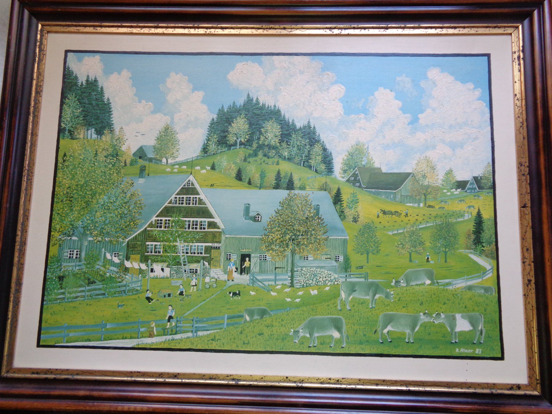 Poster & Bilder: APPENZELLER BILD R.ALDER 83 BAUERNMALEREI – Gebraucht aus Henggart von linda666 7