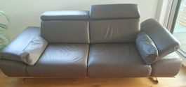 Schönes Ledersofa, braun, 2-Sitzer - Top Zustand!