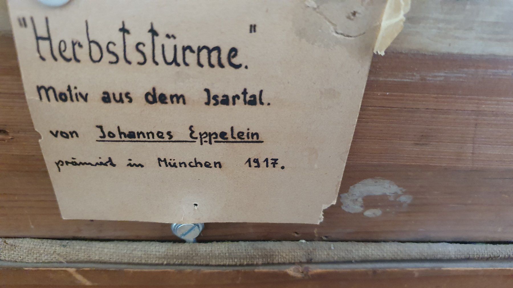 Tableaux: Oelbild Johannes Eppelein – D'occasion à Flawil par Pinkmalibu 2