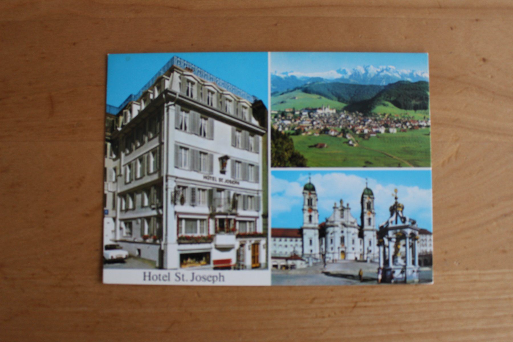 Ansichtskarten: Alte Ansichtskarte, Hotel St. Joseph, Einsiedeln – Gebraucht aus einsiedeln von Huttli