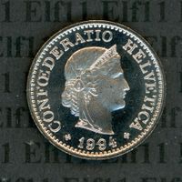 CHF___0.10 1994 stgl * nigelnagelneu! 10 Rappen
