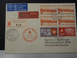 30.VIII.39.SONDERPOSTFLUG ZÜRICH GENF