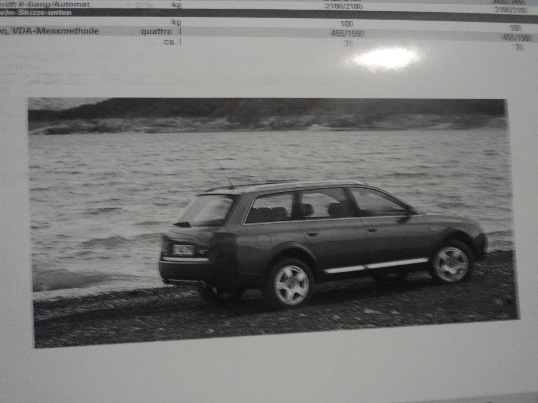 Audi Documenti: Prospekt Preisliste Audi A6 allroad quattro 2000 – Usato da Schwarzenburg venduto da modelCARama