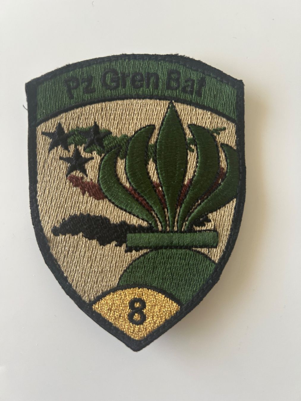 Schweizer Armee Toppe: Patch Panzergrenadiere Schweizer Armee – Usato da Hausen am Albis venduto da MACV62