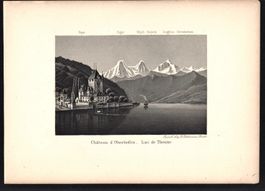 Oberhofen Aquatinta von Dikenmann