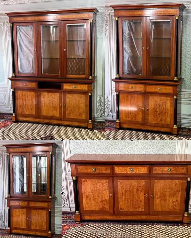 Vetrine: Biedermeier Vitrine Selva Schrank Kirschbaum Stilmöbel – Usato da Gemünden venduto da GEUENWALD 9