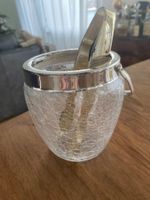 Eiswürfelkühler /Eiswürfelschale / Eiskübel / Glas Vintage