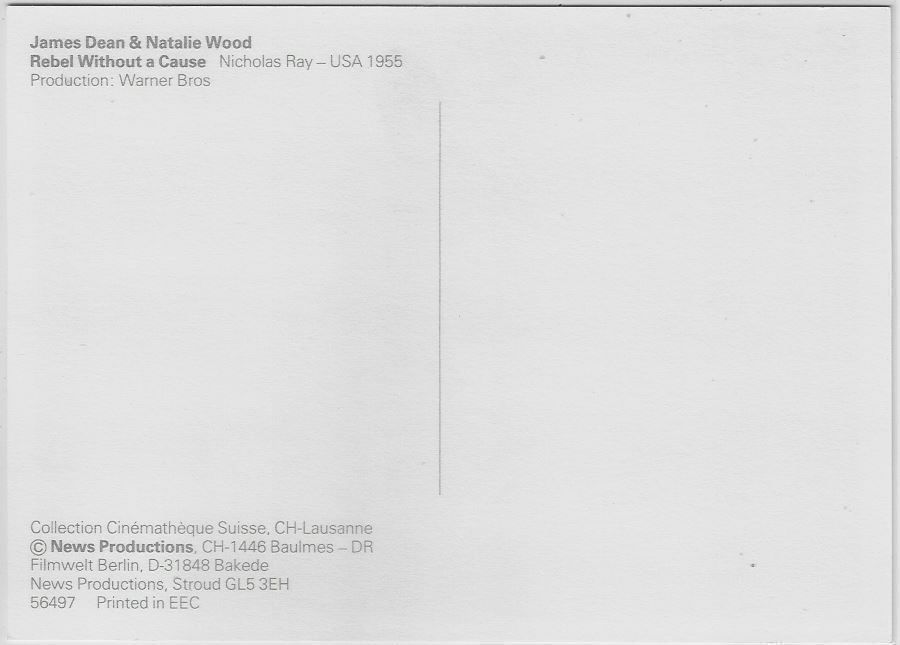 Cartoline postali: James Dean & Natalie Wood - Rebel – Usato da Ettingen venduto da Kartenplanet 1