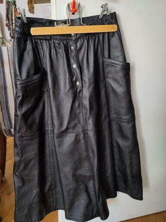 Lederrock schwarz Damen Grösse 40 gut erhalten