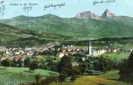 Goldau   SZ   und die Mythen      um  1 9 0 9