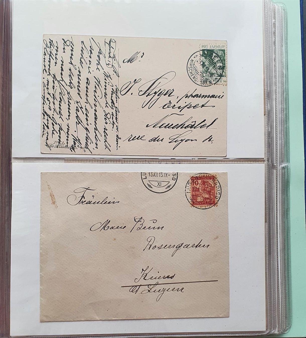 Alle Briefmarken: Posten von ca. 260 Belegen in 3 Alben – Gebraucht aus Kreuzlingen von Rschweiz1 5