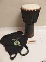 Djembe  Monky5  50cm (Fuss-Schnitzereien) (mit Holzfehler)