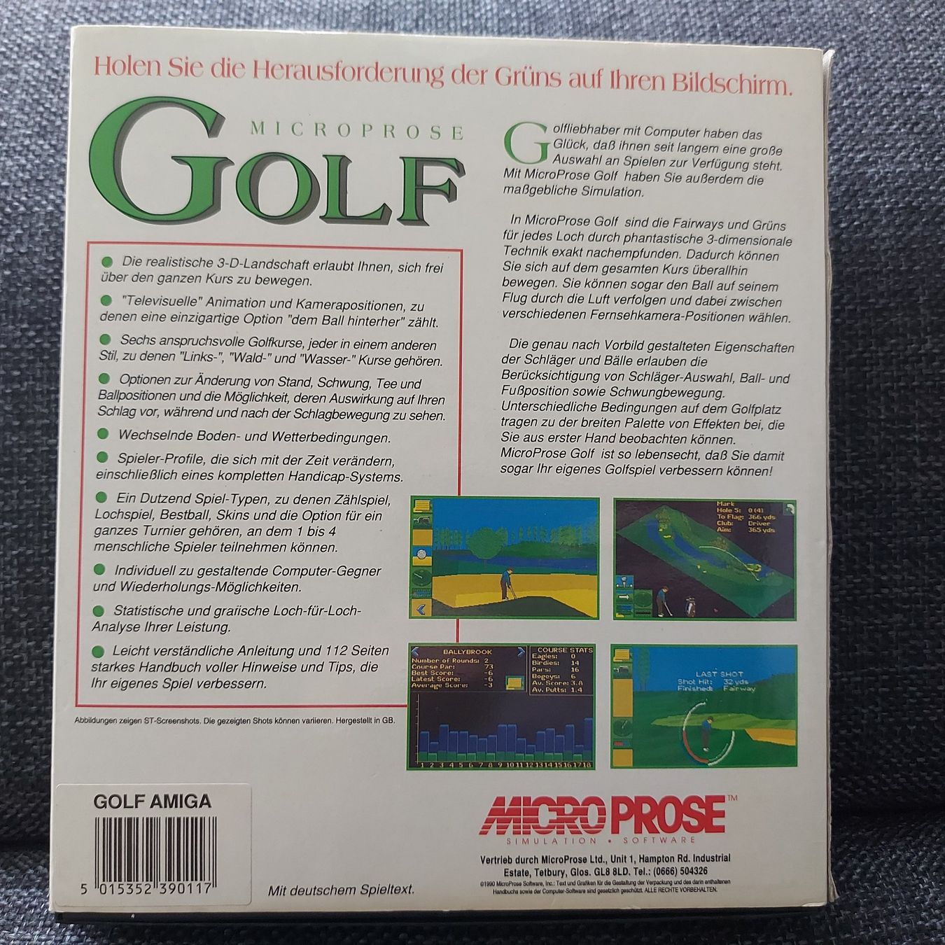Spiele: Microprose Golf OVP Amiga – Gebraucht aus Aarau von Kaesekuchen2000 1