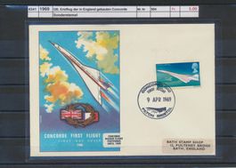 1960 GB, "Erstflug der in England gebauten Concorde"