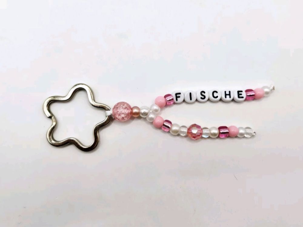 Shimmerz Schlüsselanhänger Sonne Mond - Y2K Style Mit Kristallperlen