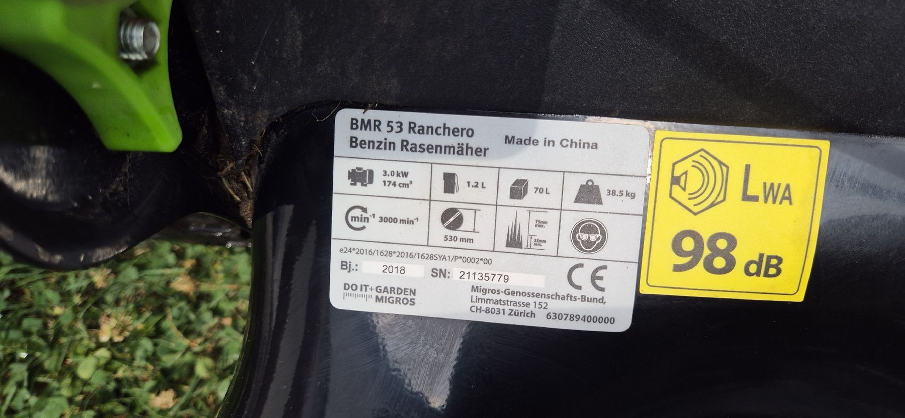 Migros Tagliaerba: Rasenmäher BMR Ranchero – Usato da Grenchen venduto da Heja1604 3