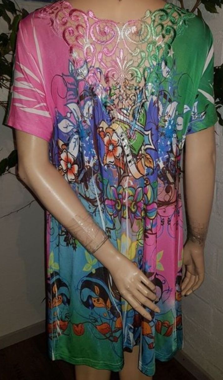 Vestiti: Farbenfrohes Sommerkleid, Gr. XL – Nuovo (secondo la descrizione) da Sursee venduto da Aniri 2