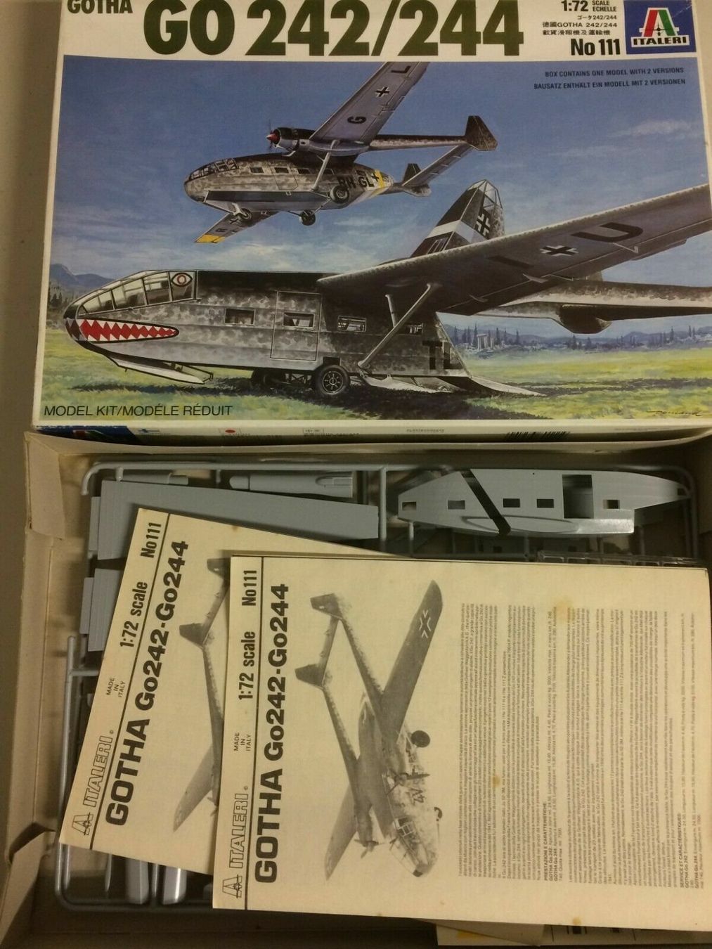 Italeri Kit di modellismo & Modellini statici: plastic model kit scale 1/ 72 ITALERI No 111 GOTHA GO 242 / – Nuovo e nell'imballaggio originale da Vezia venduto da Aquarius_Age 1