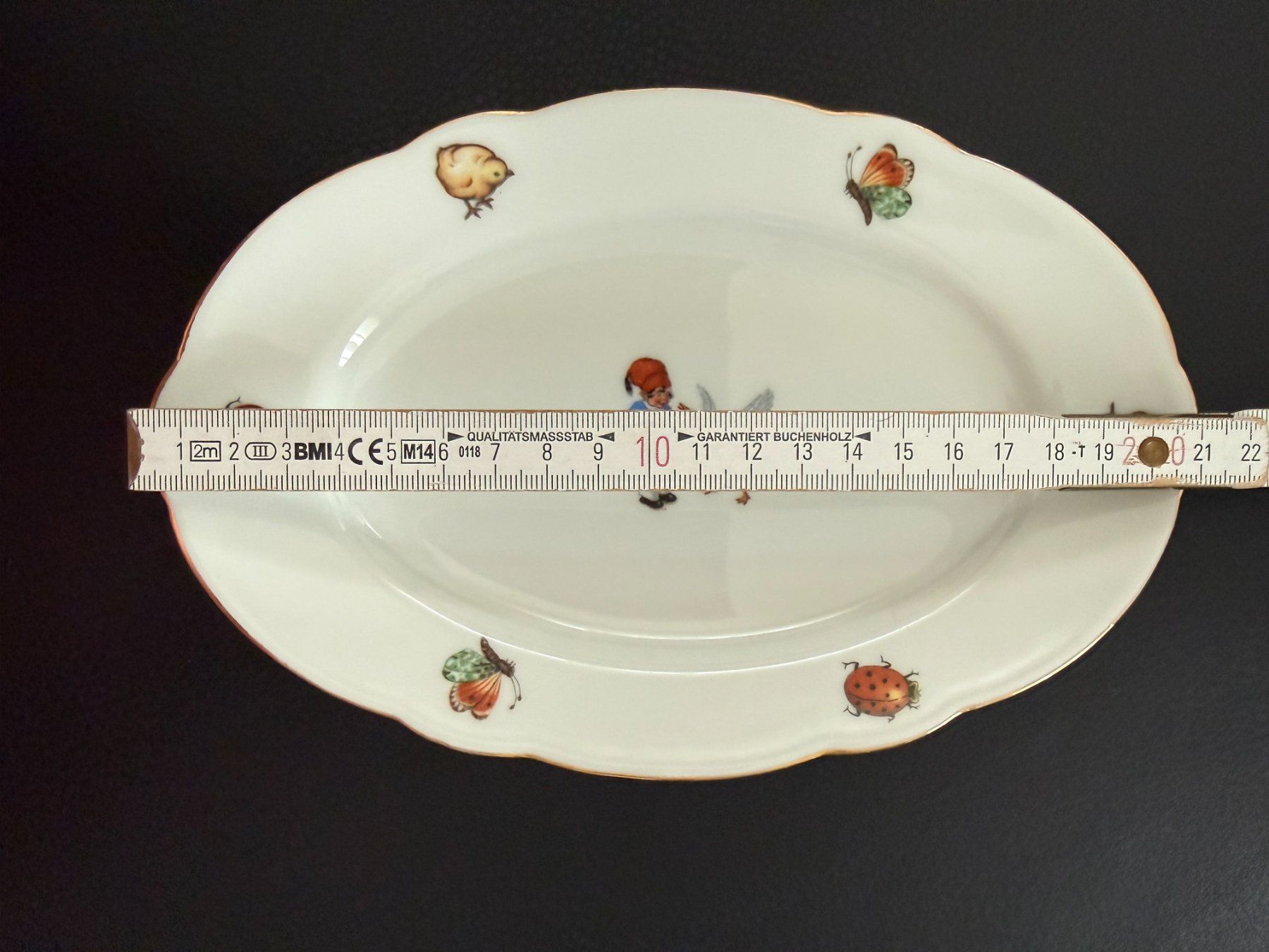 Servierplatten: antikes  Kindergeschirr  Platte  Nils  Holgersson – Gebraucht aus Subingen von ArtBead 4