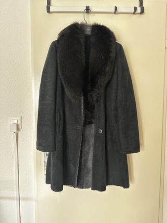 Sprung Frères Wildleder / Pelzmantel