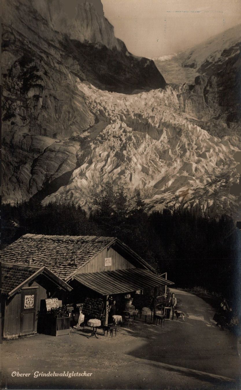 Cartoline postali: Oberer Grindelwaldgletscher. Kiosk – Usato da Bronschhofen venduto da Astore