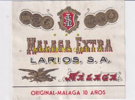 Etikette für Wein - Malaga Extra /bd
