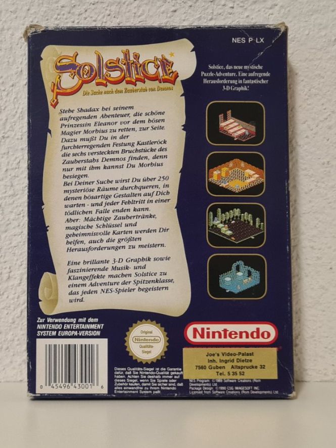 Nintendo Giochi: SOLSTICE - CIB / Pal B Nintendo NES – Usato da Dübendorf venduto da digital_bath 2
