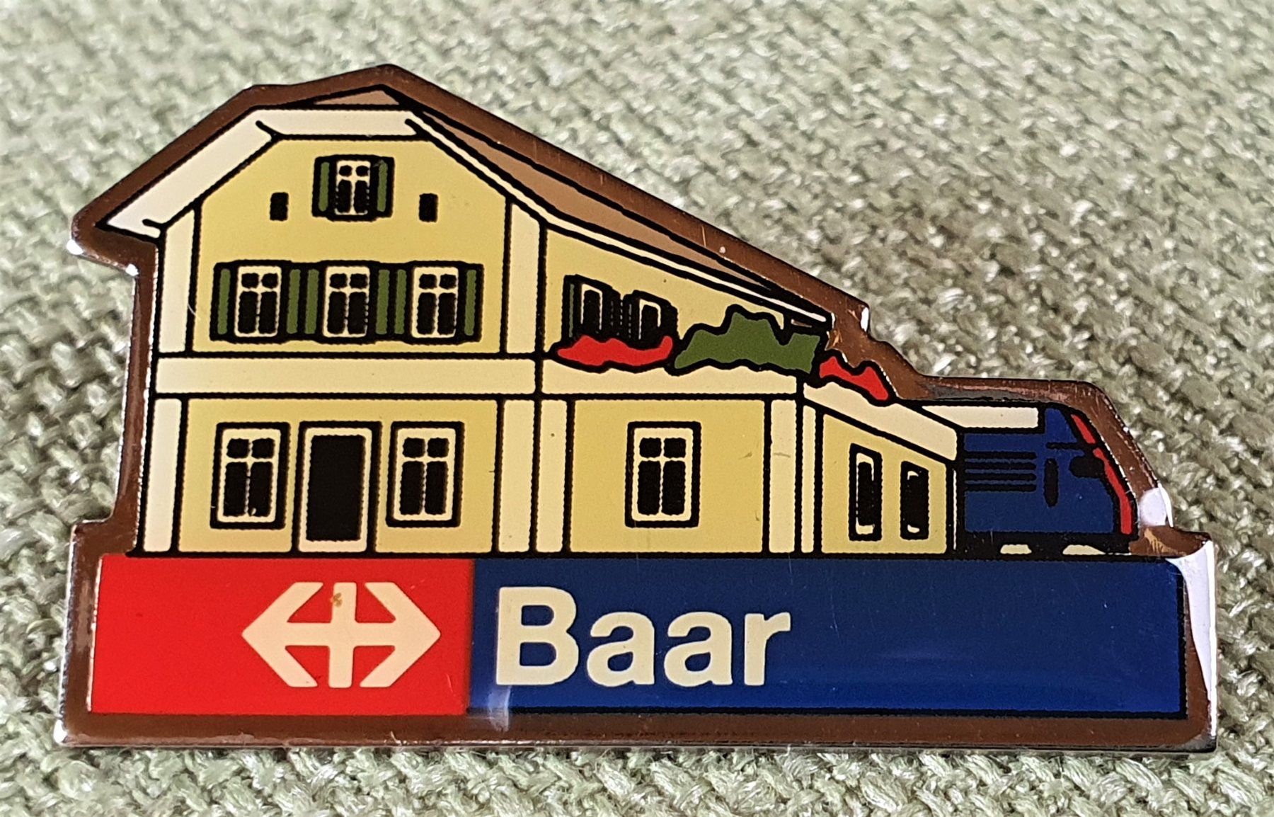 SBB/CFF/FFS Plaquettes & Badges: D657 - Pin SBB Bahnhof Baar Schweiz – D'occasion à Reinach BL par Boston-Verkauf
