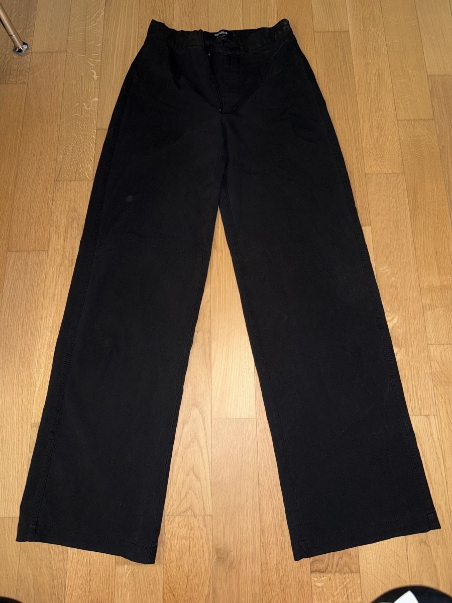 Pull&Bear Pantaloni: Pull&Bear Grösse S Stoffhose Schwarz – Usato da Winterthur venduto da yar_dpp8