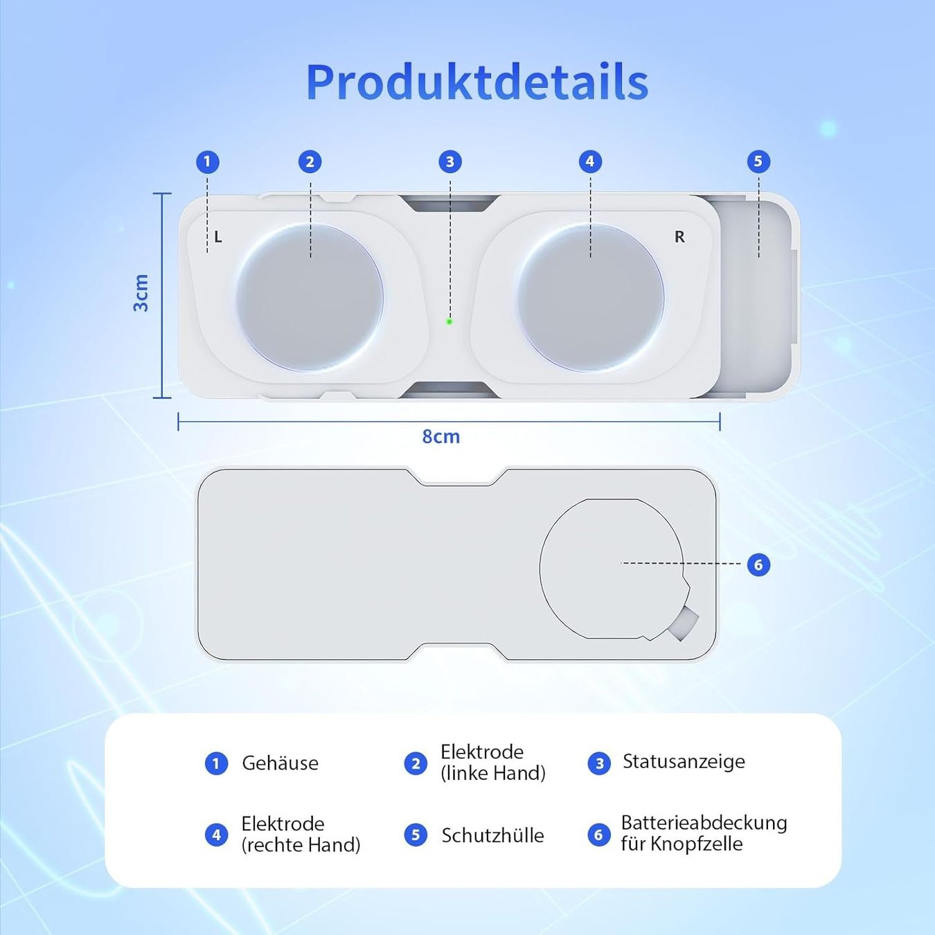 Attrezzature mediche: Mobiles EKG-Gerät mit App iOS Android Herzfrequenzmesser – Nuovo e nell'imballaggio originale da Suhr venduto da SchnapperCH 7