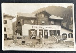 Original Fotokarte Churwalden Restaurant Concordia 