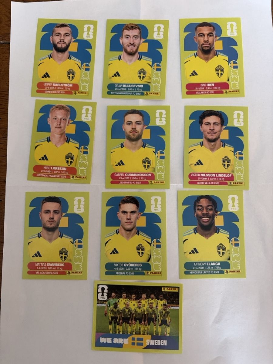 Panini Carte collezionabili: Panini 2026 lot de carte SWE – Nuovo (secondo la descrizione) da Pensier venduto da swerrmich