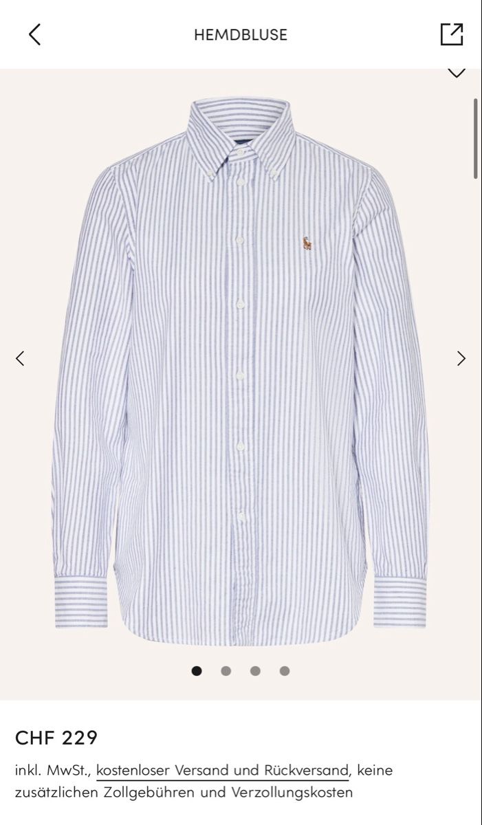 Polo Ralph Lauren Magliette Polo: Polo Ralph Lauren Striped Shirt  – Usato da Zürich venduto da sdn_des
