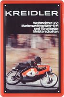Blechschild-KREIDLER WELTMEISTER 1971