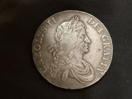 Crown Carolus ll 1667 Silberkrone