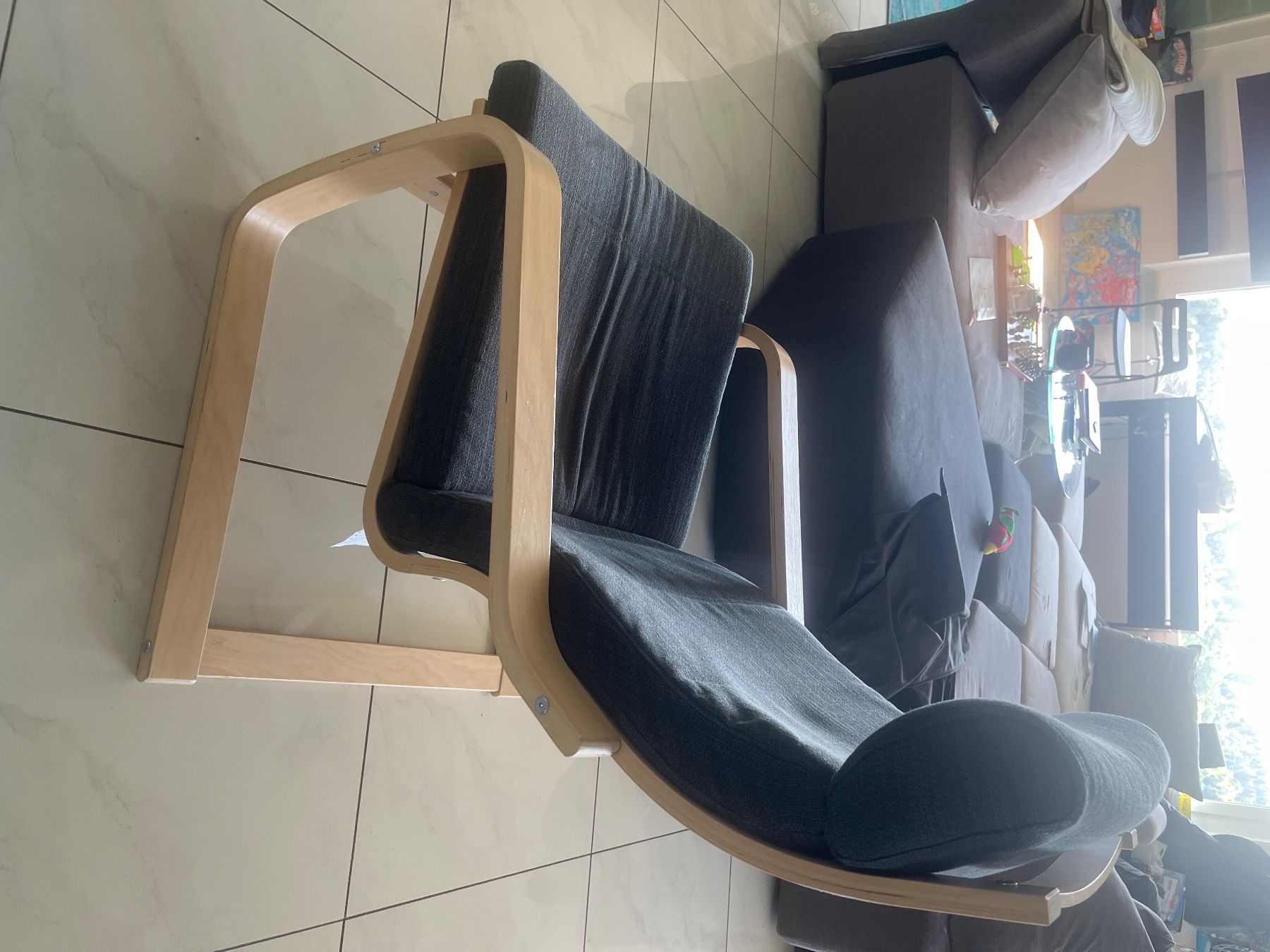 Ikea Poltrone: Bequemer Sessel aus Holz & Stoff Ikea – Usato da Bergdietikon venduto da bersimon 1