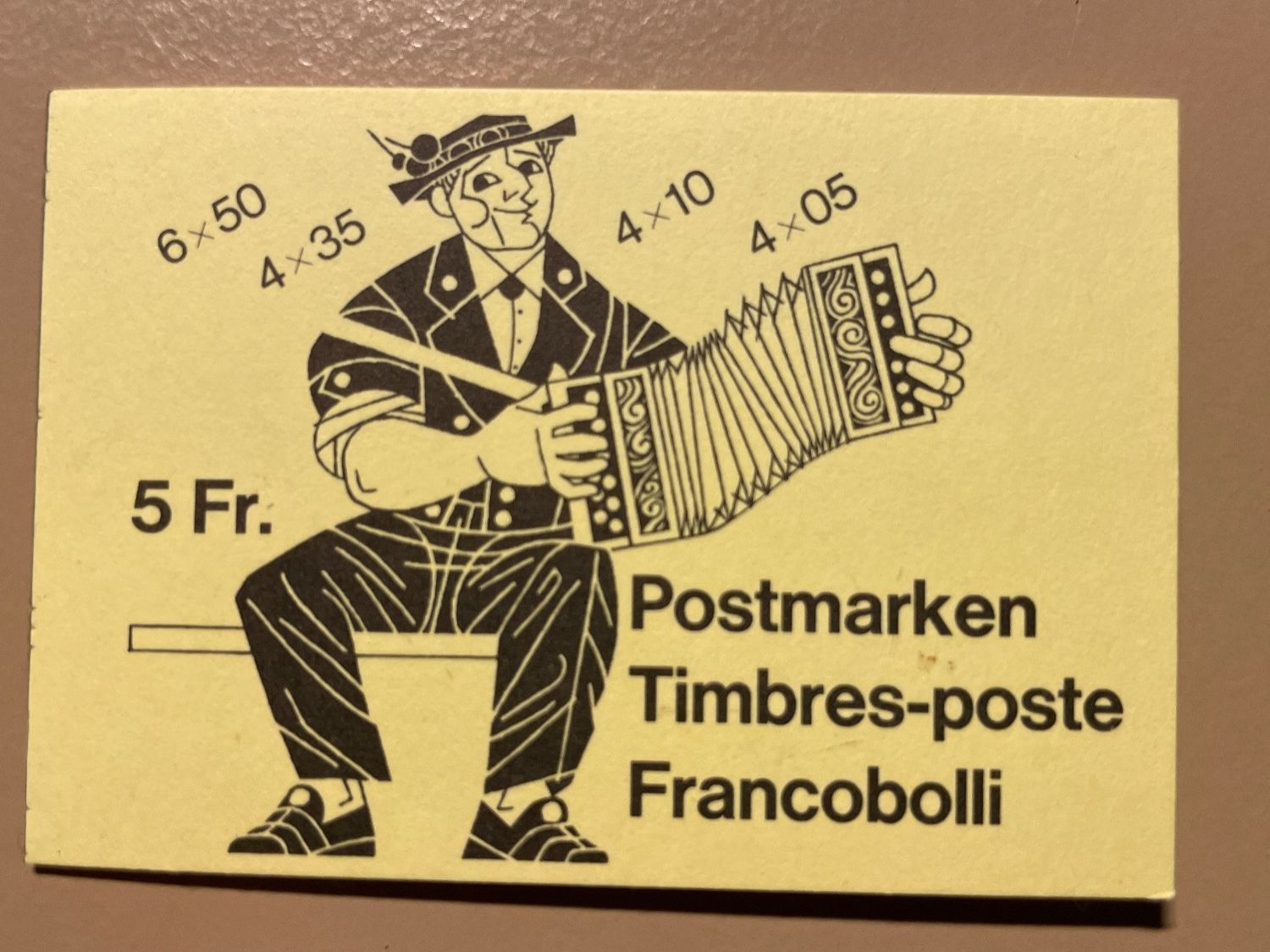 Tutti i francobolli: Briefmarkenheft ET 1.2.84 – Usato da Zürich venduto da R4853f