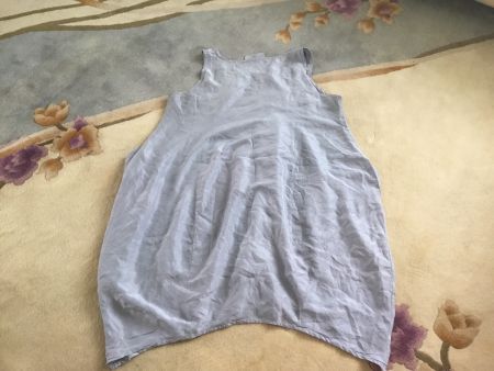 Merveilleuse robe forme ballon soie bleu ciel PRIVATSACHEN