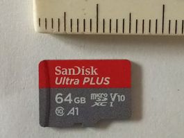 Sandisc Ultra Plus: Micro SD Card 64 GB