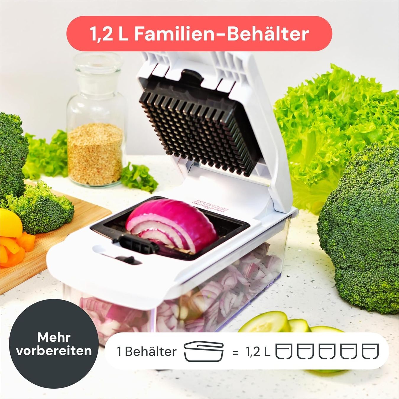 Elettrodomestici da cucina: Gemüseschneider 10-in-1 mit Auffangbehälter – Nuovo e nell'imballaggio originale da St. Gallen venduto da sch_zsz7 6