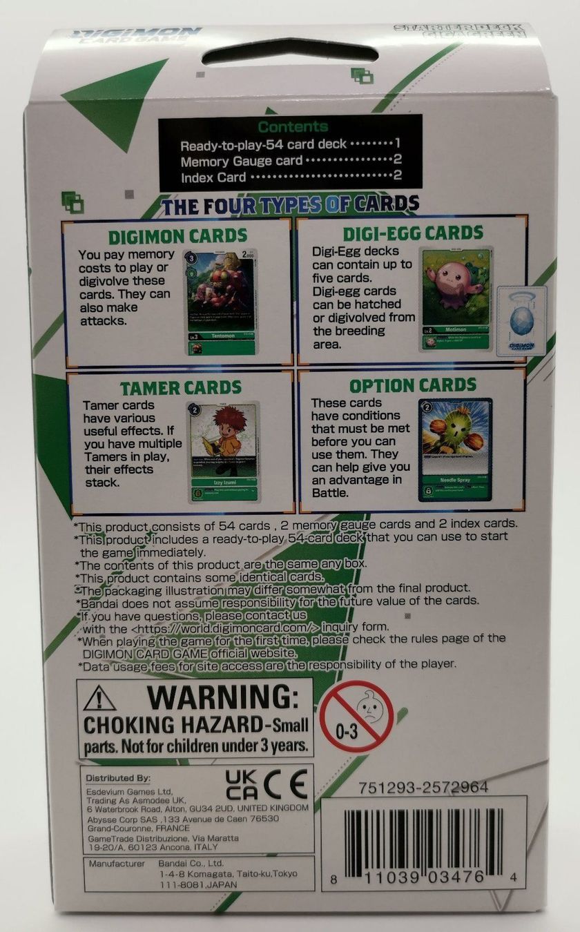 Cartoline: Digimon Starter Deck-Giga Green ST-4 EN – Nuovo e nell'imballaggio originale da Niederglatt ZH venduto da RetroBros 2